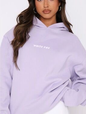 WHITE FOX Leisure Series Oversized Hoodie Lavender